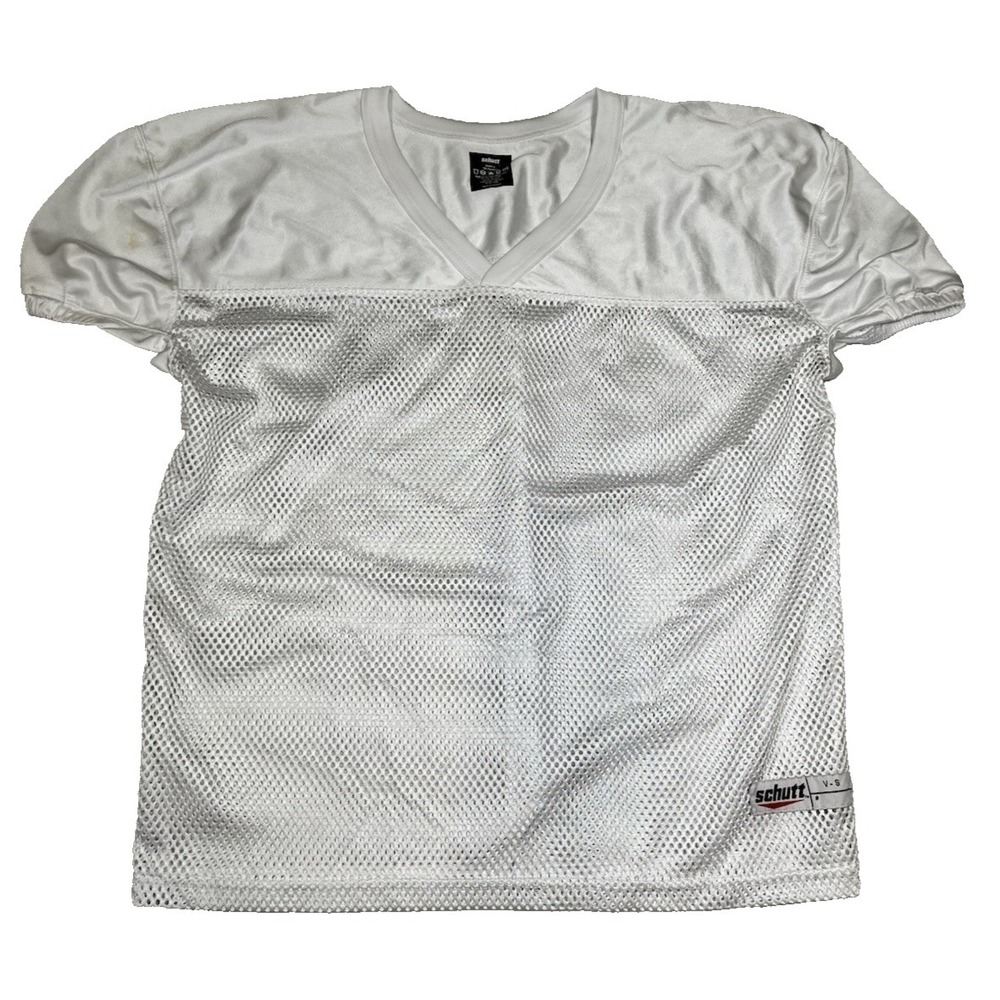 Schutt Varsity Mens Size Medium White Mesh Football Practice Jersey